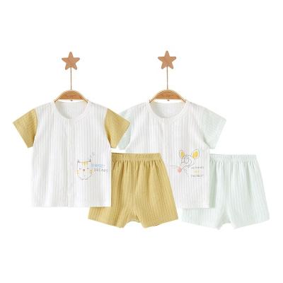 China Wholesale Anti-Shrink 2 Pieces Baby Clothes Cotton Long Sleeves Baby Clothing Sets High Quality Toddlers Clothing for sale