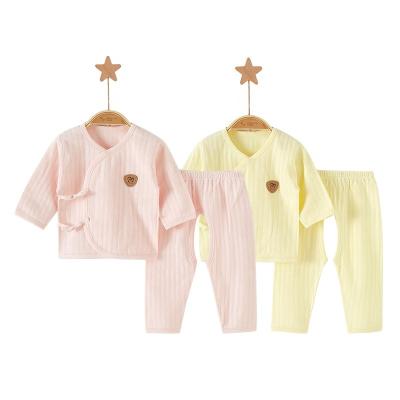 China Anti-Shrink Newborn Baby Clothes Set Suit Spring Autumn Baby Clothes Super Soft Newborn 100% Cotton for sale