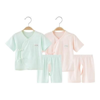 China High Quality Anti-Shrink Baby Clothing Set Summer Newborn Baby Clothes Short Sleeve Set Toddler Soft Clothes for sale