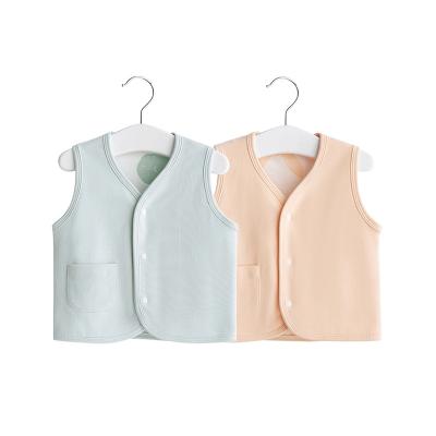 China Factory direct sale wholesale cotton anti-shrink newborn baby clothes sleeveless vest for infant and toddler for sale