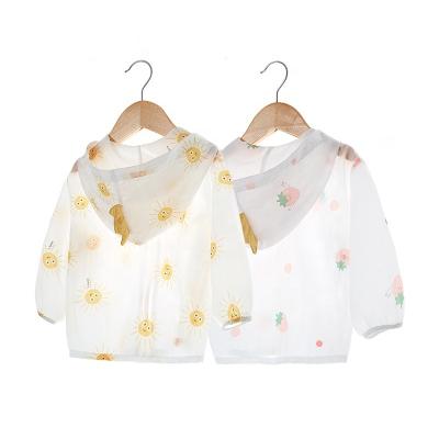 China Summer anti-shrink high quality children's long sleeve sunscreen clothing baby air conditioning coat for children baby clothes for sale