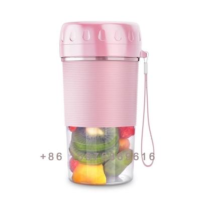 China Portable USB Easy Handling Mini Juicer Cup Hand Juicer Electric Blender 300ml Multifunctional Fruit Squeezer for sale