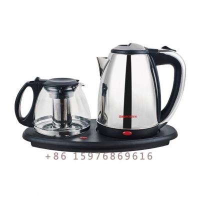 China 360 Degree Rotation Base 2022 New Style 1800W 220V 2 In 1 Electric Tea Maker Kettle for sale