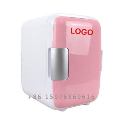 China COMPRESSOR Mini Fridge Thermoelectric Cooler and Warmer 4 Liter Portable Fridge Beauty Fridge for Skin Care for sale