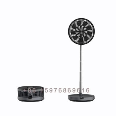 China Folding 2022 Summer Black 12 Inch Height Telescopic Folding Adjustable Pedestal Stand Fans for sale