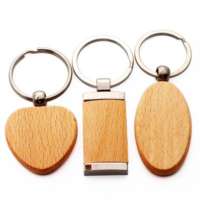 China Eco - Friendly Custom Blank Wood Carving Name Key Chain , Wood Craft Blank Wooden Key Ring Key Chain With Name for sale