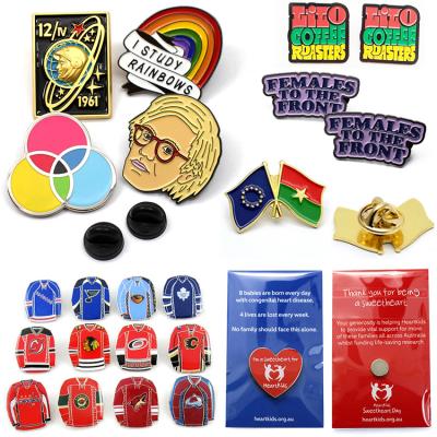 China Custom Europe Fashionable Design Various Shapes Shape Design Enamel Lapel Pin For Gifts for sale