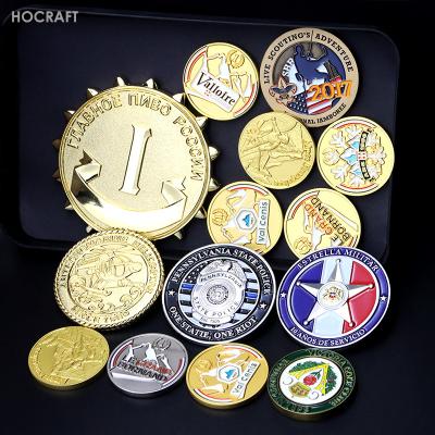 China Europe Manufacturer Custom Souvenir Gold Enamel Silver Copper Bronze Zinc Alloy 3D Metal Challenge Commemorative Coin for sale