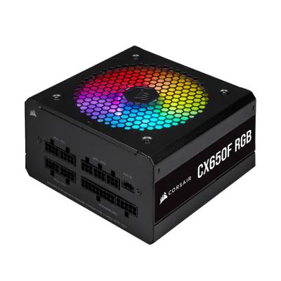 China CX650f RGB Light Effect Black Desktop Computer Desktop Power Supply 80 Fuller Bronze Medal Module for sale