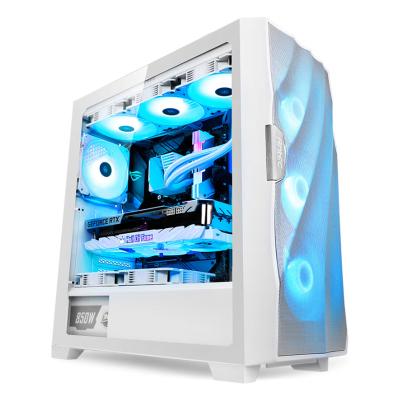 China Desktop Antec Windwalker DF 700 spring white middle turn tempered glass / efficient heat dissipation / support to dual 360 water cooling for sale