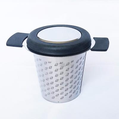 China Sustainable Teapot 18/8S/S Custom Strainer Stainless Tea Infuser With Lid for sale