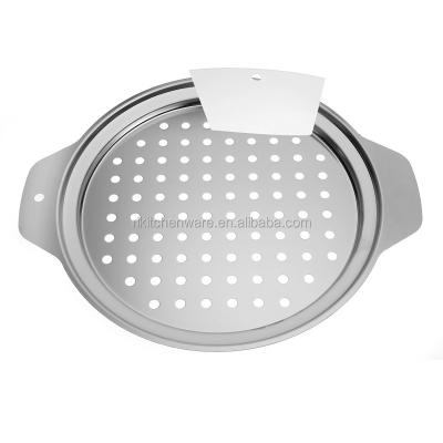 China High Grade Sustainable Round 18/8 Stainless Steel Spaetzle Maker With Scraper for sale