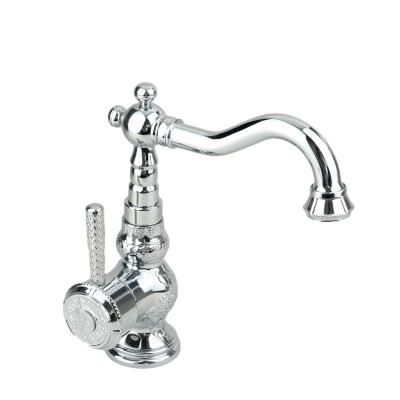 China Mid Century Import Designer Luxury Chrome Vintage Customized Brass Basin Faucets for sale