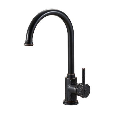 China Eco-friendly High Quality Black Brass Mixer Tap Bathroom Basin Faucet for sale