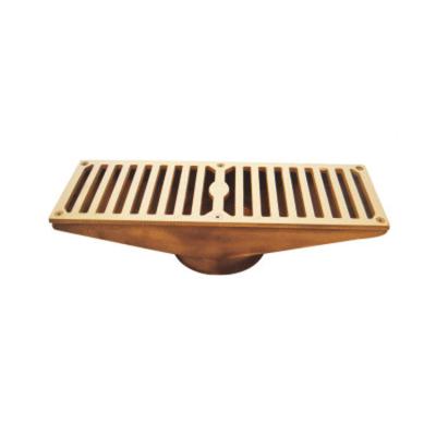 China Modern Custom Exterior Brass Linear Drains Drainage System For Patios for sale