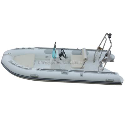 China PVC Rowing Boat for Fishing China 390 Hypalon Rib-390 Inflatable Rib Boat With Wheel for sale