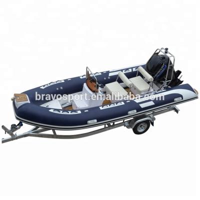 China PVC Rowing Boat For Fishing Best Fiberglass Speed ​​Hull Yacht Inflatable 520 Rib Boat For Sale China Manufacturer for sale