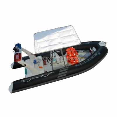 China PVC Rowing Boat For Fishing Accessory Hypalon Rib Boat 520 Outdoor Inflatable Fiberglass Fishing Yacht for sale