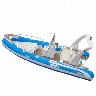 China PVC Rowing Boat For Fishing Hypalon OR PVC Material RIB 550 Cabin Folding Rib Boat With Motor For Fishing for sale