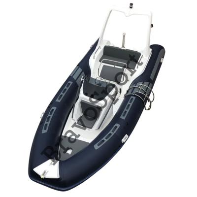 China PVC rowing boat for fishing fiberglass hull most popular hypalon 19Ft inflatable rib boat for sale