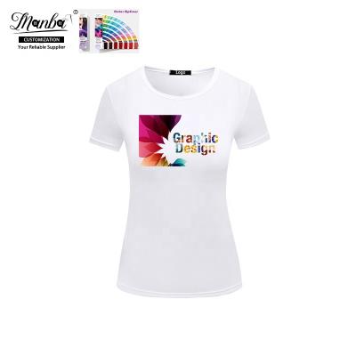 China Custom Anti-wrinkle Women's T-shirt Famous Logo Printing Women Graphic T-shirts for sale