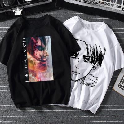 China Anti-Wrinkle Anime T Shirts Attack On Titan Mens T Shirts Printing Plus Size Mens T Shirts Customized Oversized for sale