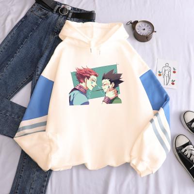 China Japanese Anime Sweatshirt Hunter X Hunter Hisoka And Gon Printed Hoodies Patchwork Anti-wrinkle Tops Pullovers Hoodies Himself for sale