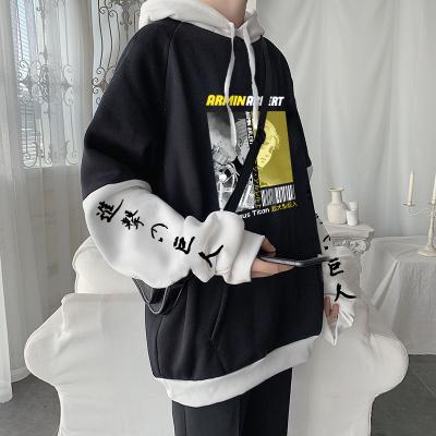 China Anti-wrinkle Fashion Anime Attack On Titan Armin Manga Hoodies Men Shingeki No Kyojin Cartoon Streetwear Unisex Oversized Sweatshirt for sale