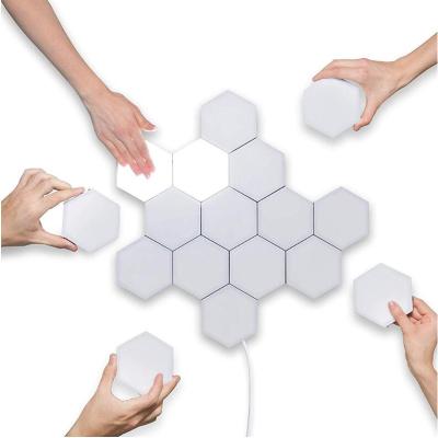 China NEW LED DIY Quantum Sensor Light Modular Hexagonal Wall Lamp Night Light Home Touch Lamp LED Night Light for sale