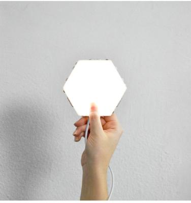 China NEW Quantum LED Night Light Modular Hexagonal Modular Hexagonal Wall Lamps Decoration Creative Wall Lamp for sale