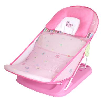 China Safe Comfortable Infant Bathtub Baby Shower Seat 6 To 36 Months Infant Baby Seat Bath Chair for sale