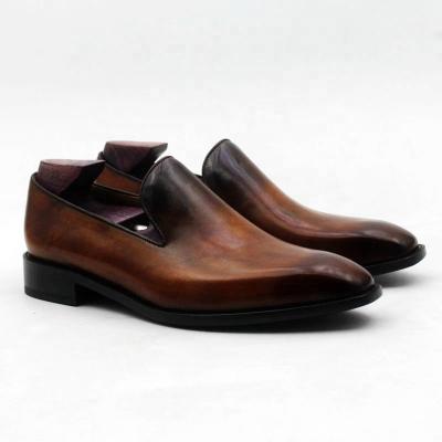 China Co. Lo Breathable 215 High Quality Mens Leather Loafers Handmade Dress Business Shoes for sale