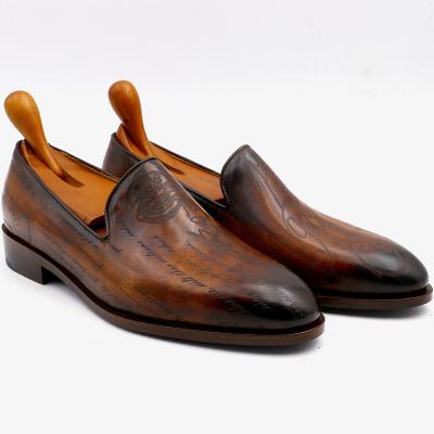 China Breathable Co. Lo 04 New Handmade Business 2021 High Quality Loafer Men's Formal Leather Shoes for sale