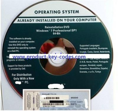 China Windows-Produkt-Schlüssel-Aufkleber für Windows 7 diesseits, diesseits Profenster 7 zu verkaufen