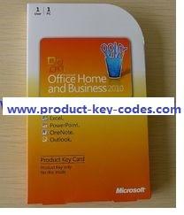 China Microsoft Office-Produkt-Schlüsselkarte 2010 zu verkaufen