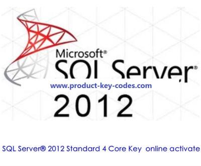 China Product Key For Microsoft Sql Server 2012 Standard Core Edition for sale