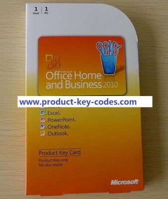 China Microsoft Office Home & Business 2010 Product Key Card , Latest Version for sale