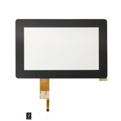 China 7 inch capacitive touch screen around the corner interface of 7 inch I2c glass cover for sale