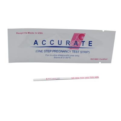 China HCG Plastic Pregnancy Urinalysis Kit Accurate Rapid Pregnancy Test Strip for sale