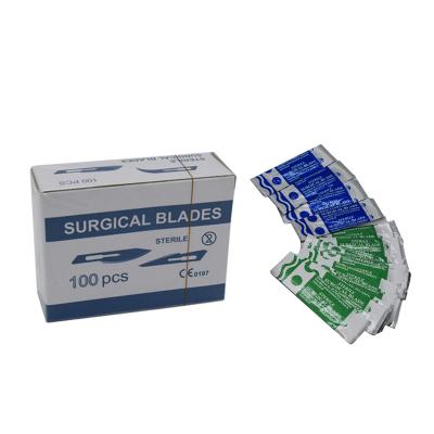 China Steel Sterilized Stainless Steel Scalpel Blades Size 11 Micro Surgical Blade for sale