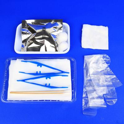 China Cotton Surgical Base Dressing Trays Set Pack Medical Sterile Dressing Kits for sale