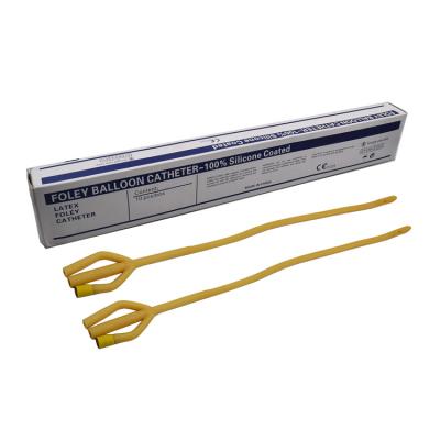 China Latex (100% Silicone Coated) Latex Silicone Certified 3 Way Latex Foley Catheter for sale