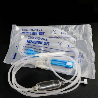 China Factory Veterinarians Single Infusion Single Use Veterinary Set Original Dog Cat Pig Cow Iv Infusion Set for sale