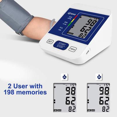 China Plastic Full Automatic Blood Pressure Cuff Meter Sphygmomanometer Digital Blood Pressure Monitor for sale