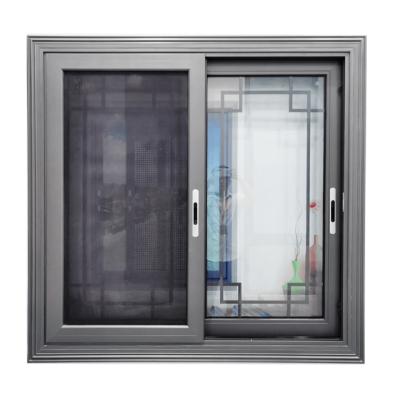 China Magnetic Screen WANJIA Modern Popular Aluminum Sliding Windows Windows for sale