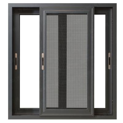 China Sliding Best Price Aluminum Window Office Indoor Sliding Windows With Mosquito Nets for sale