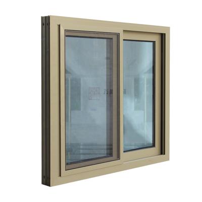 China Waterpfoof anodized bronze aluminum window frame and glass for sale