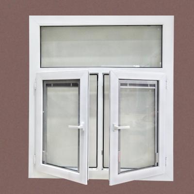 China Swing Opening Horizontal Standards Australian Casement Design PVC Windows for sale