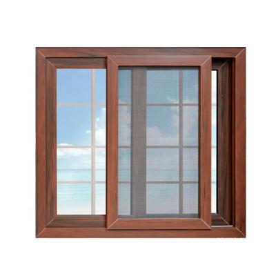 China New Swing Design Wholesale Price Color PVC Window Grills Wooden Design For Sliding Windows for sale