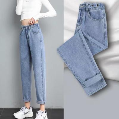 China QUICK DRY waist stretch jeans for 2023 women's spring and new winter slim, plush, warm and tight women's jeans for sale